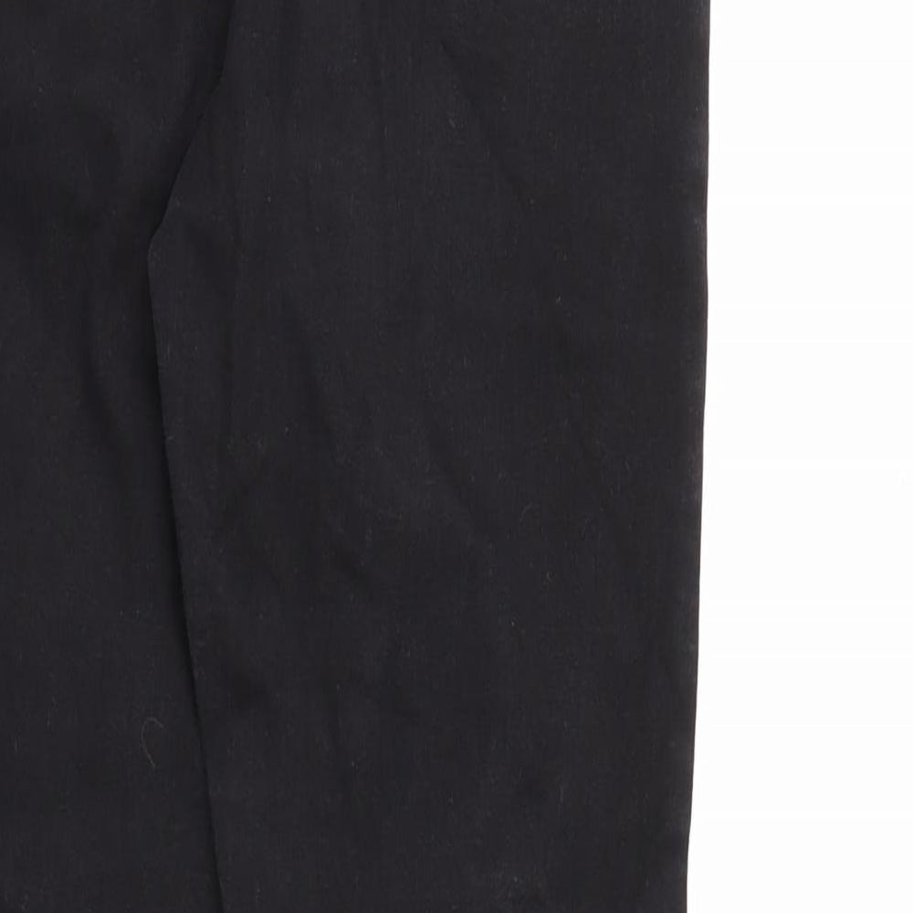 Denim & Co. Womens Black Houndstooth Skinny Jeans Size 10 L30 in