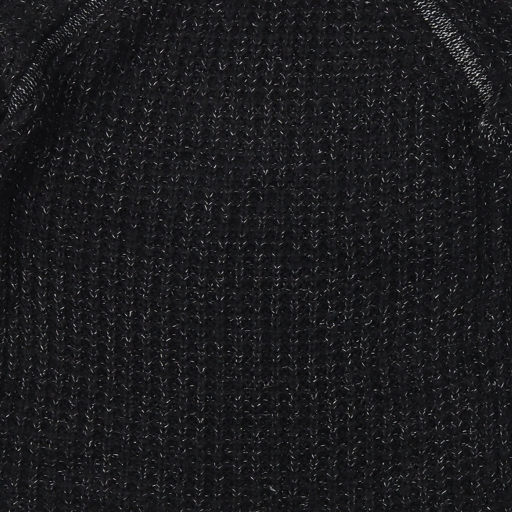 Papaya Womens Black Houndstooth Pullover Jumper Size 12
