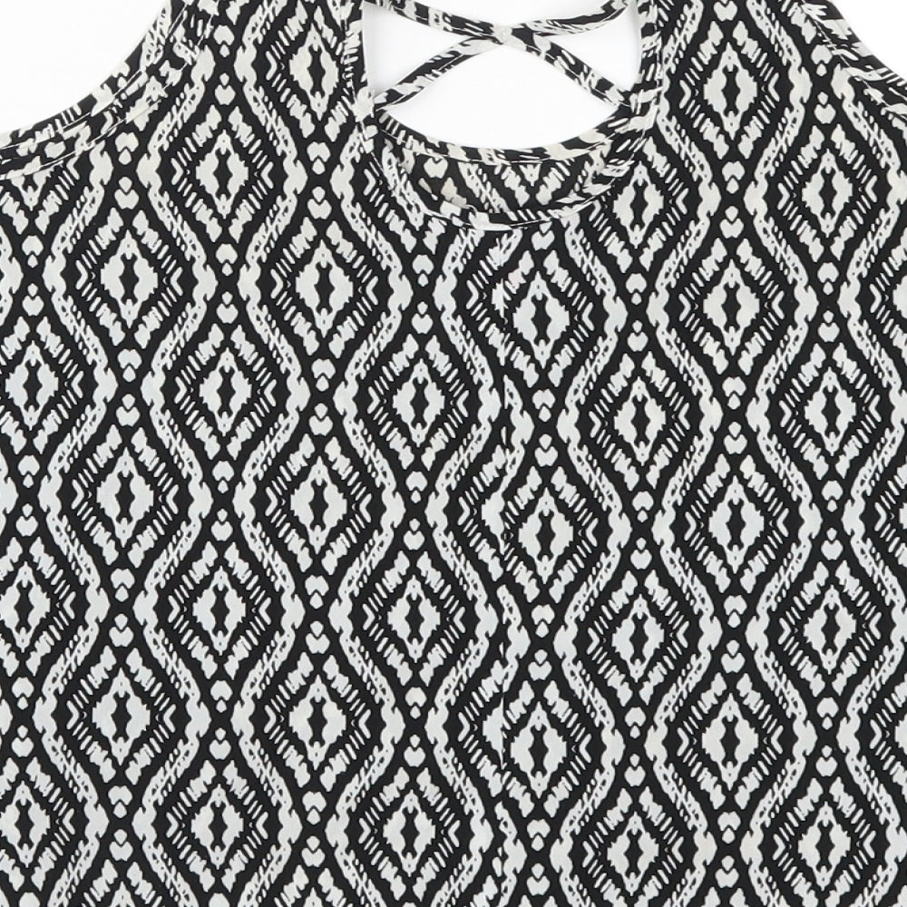 Young Dimension Girls Grey Geometric Basic Tank Size 12-13 Years