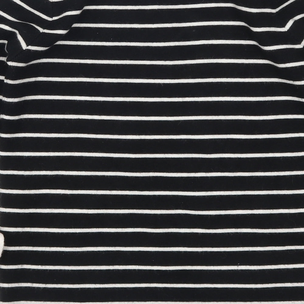 Missguided Womens Black Striped Pullover Jumper Size 6