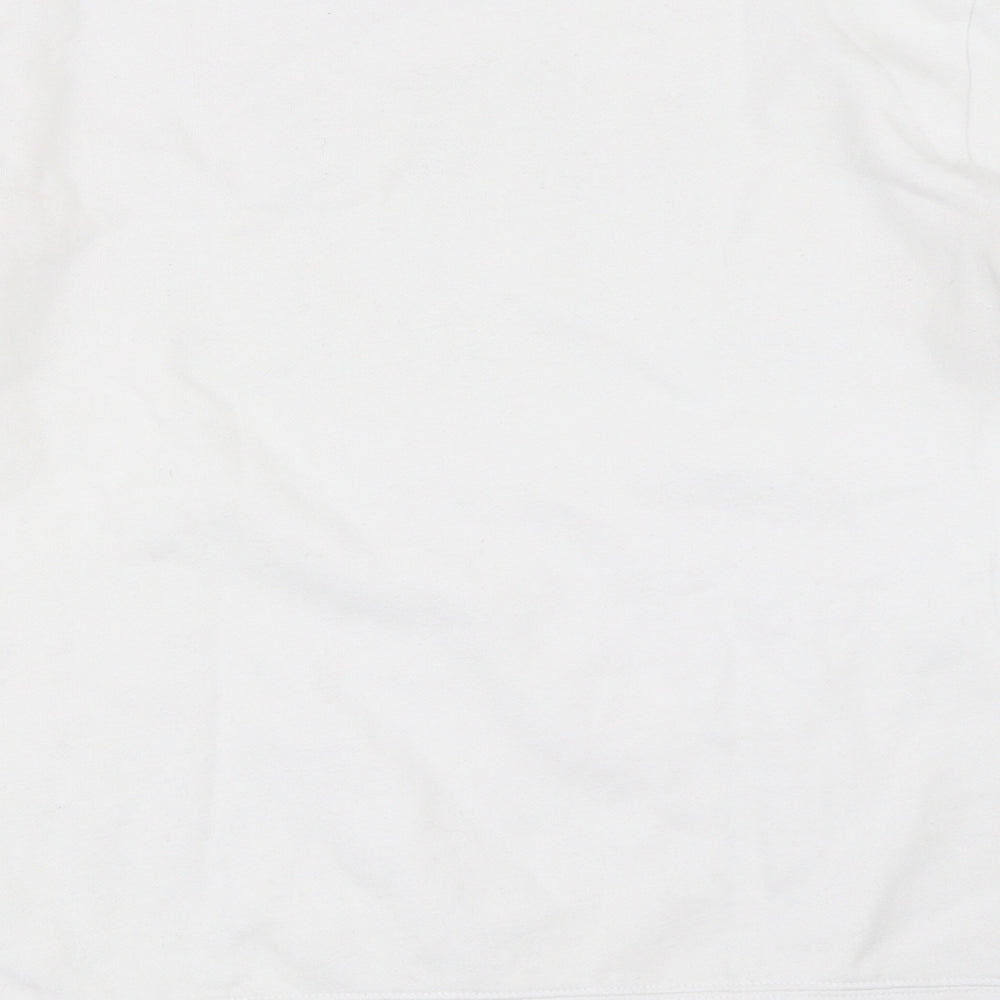 Preworn Mens White Pullover Sweatshirt Size XS