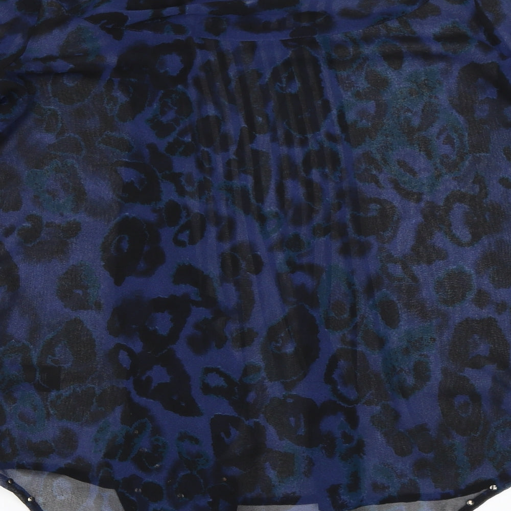 NEXT Womens Blue Basic Blouse Size 10