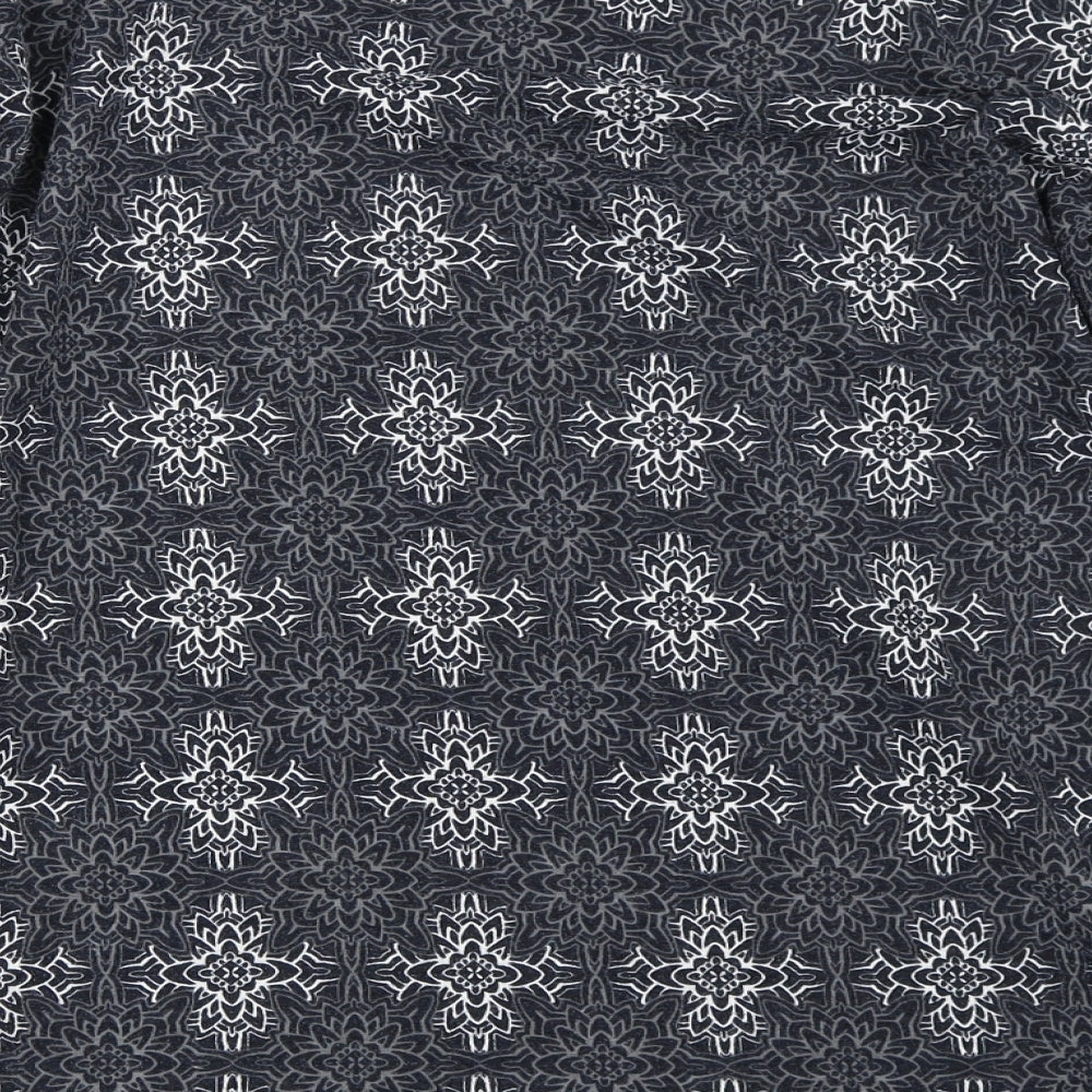 Marks & Spencer Womens Blue Geometric Pullover Jumper Size 10