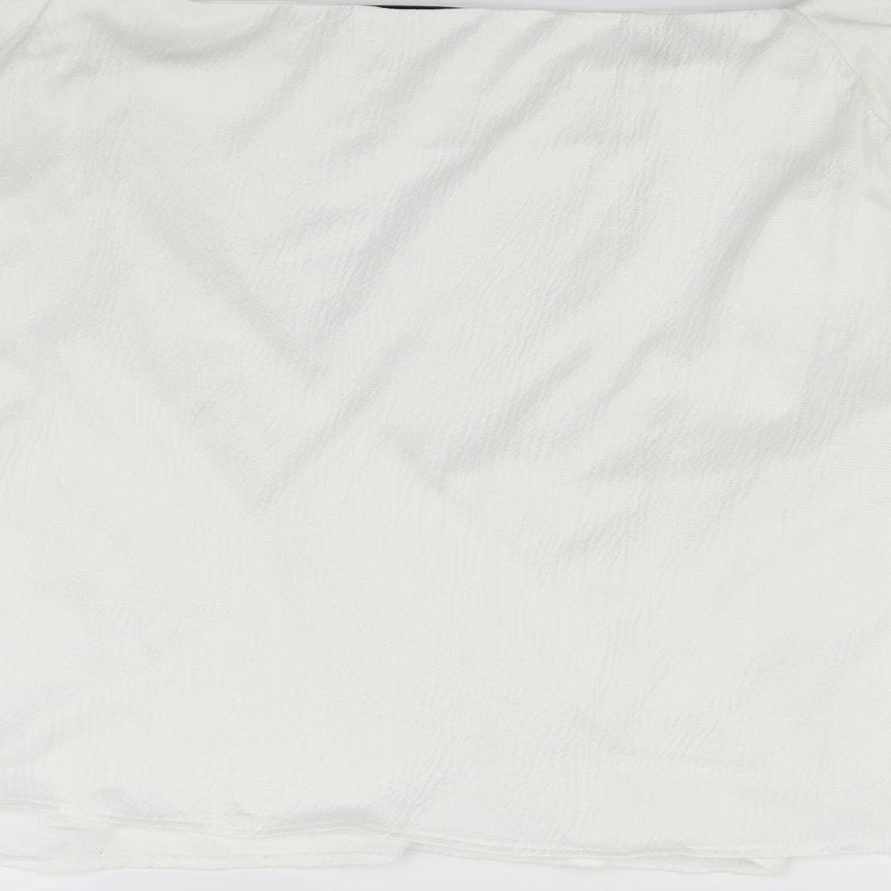 Marks & Spencer Womens White Basic T-Shirt Size 14