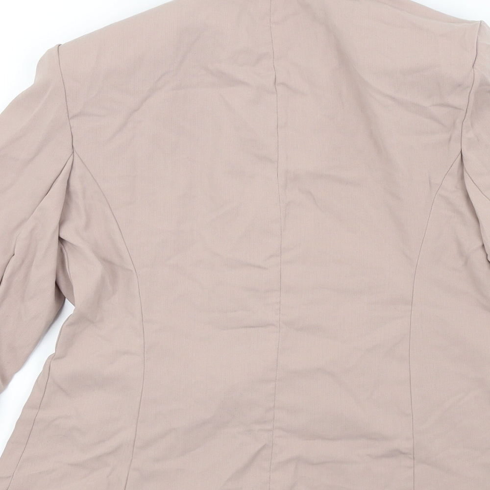 New Look Womens Beige Gilet Jacket Size 10