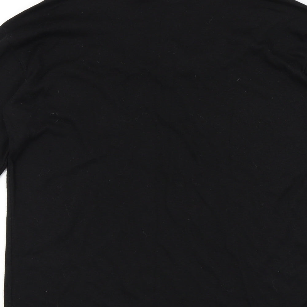 WSGYJ Womens Black Pullover Jumper Size M