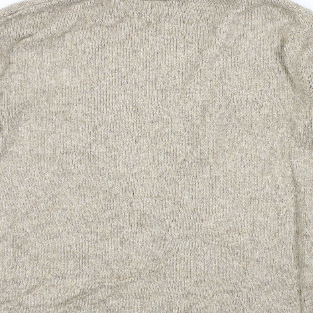 H&M Womens Beige Cardigan Jumper Size S