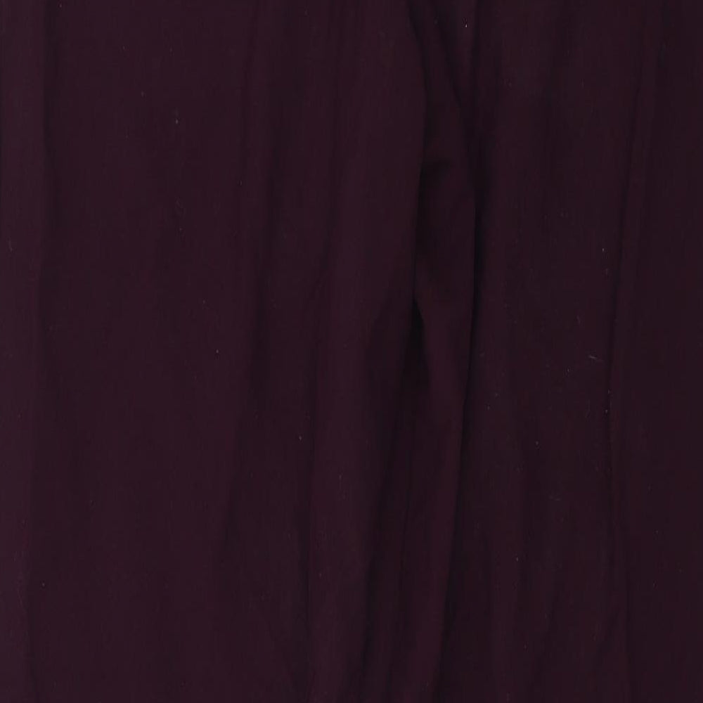 Classique Womens Purple Trousers Size 14 L25 in