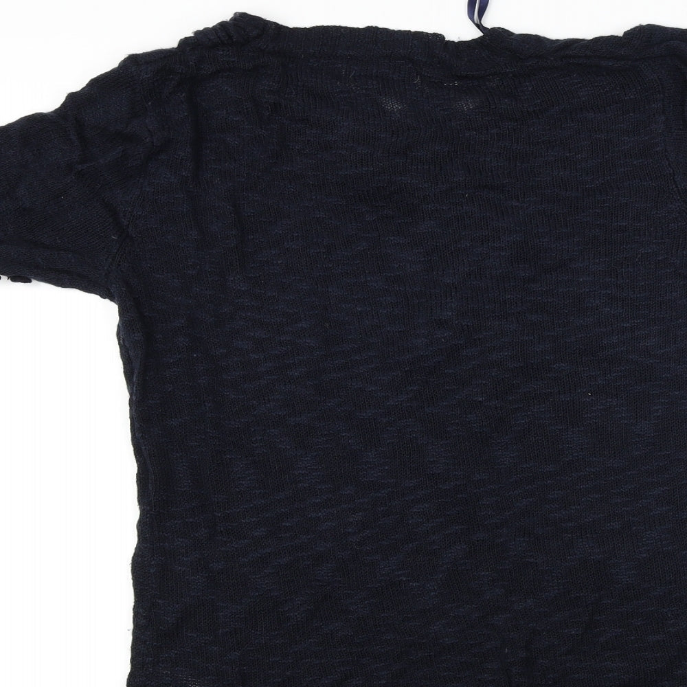 cashmia Womens Blue Pullover Jumper Size S