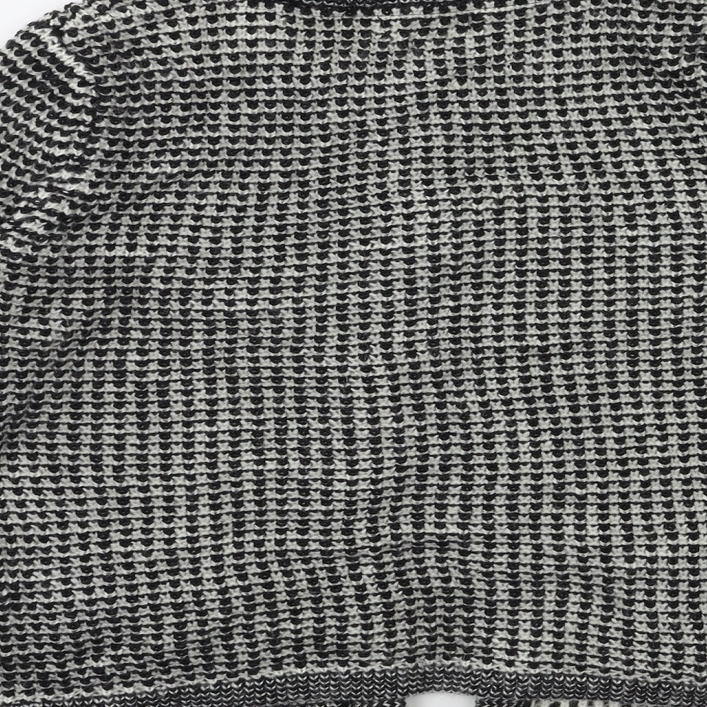 Soon Womens Black Knit Cardigan Jumper Size 12