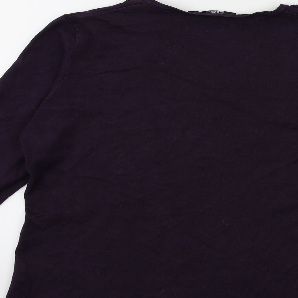 TIGI Womens Purple Pullover Jumper Size 14