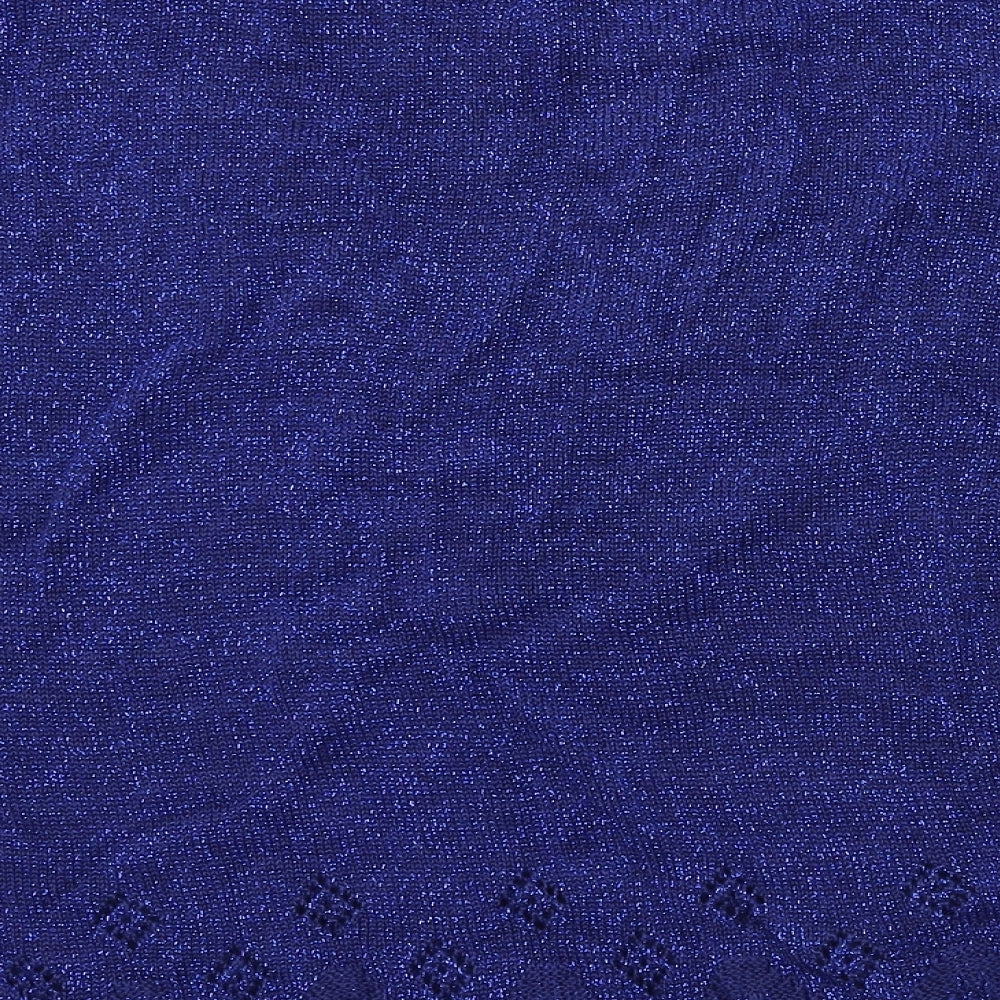 EWM Womens Blue Knit Pullover Jumper Size 14