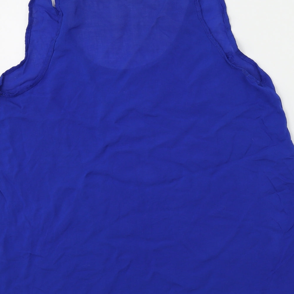 Preworn Womens Blue Basic Tank Size 10