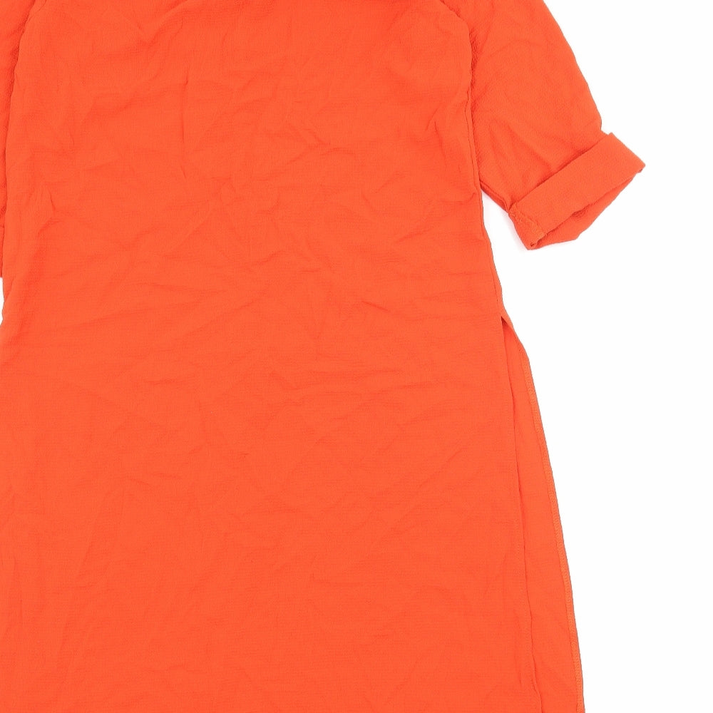 Atmosphere Womens Orange Basic Blouse Size 8