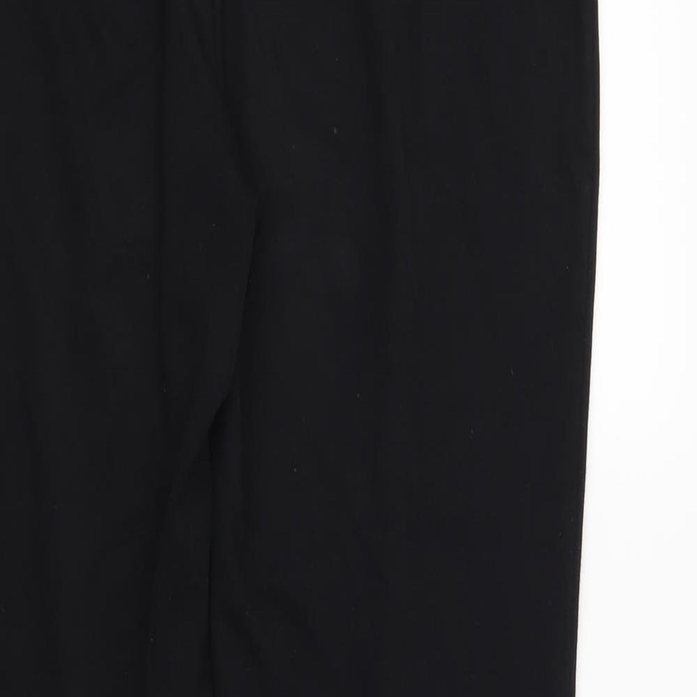 Marks and Spencer Womens Black Trousers Size 10 L27 in