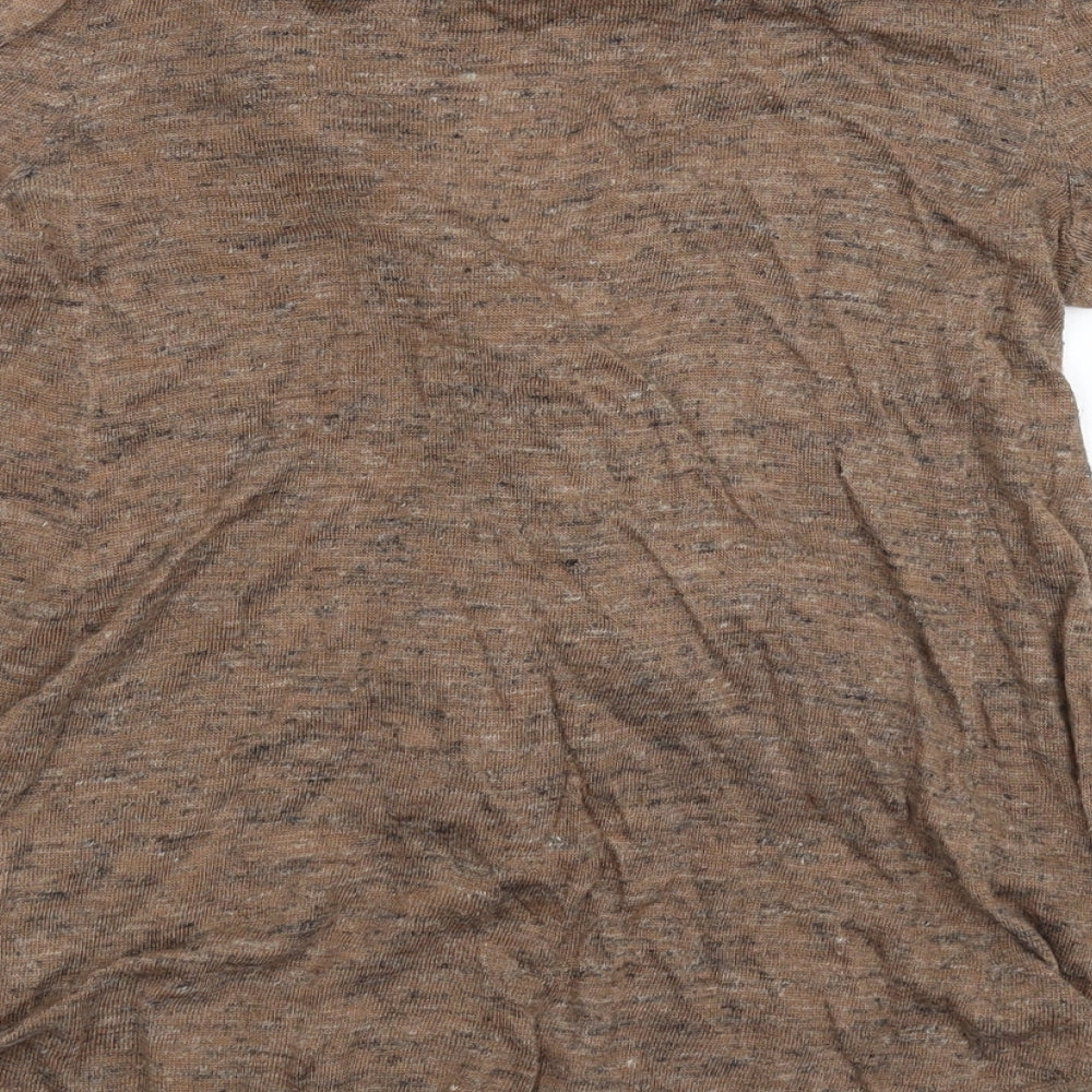 Backdrop Womens Grey Knit Pullover Jumper Size S