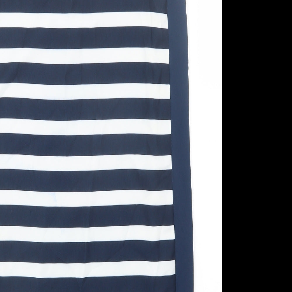 Vera Moda Womens Blue Striped Shift Size L