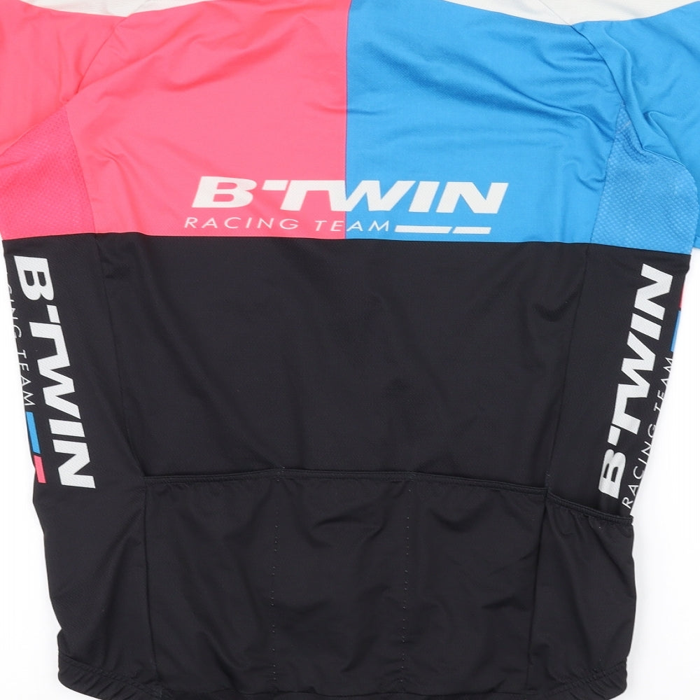 DECATHLON Womens Black Basic T-Shirt Size M