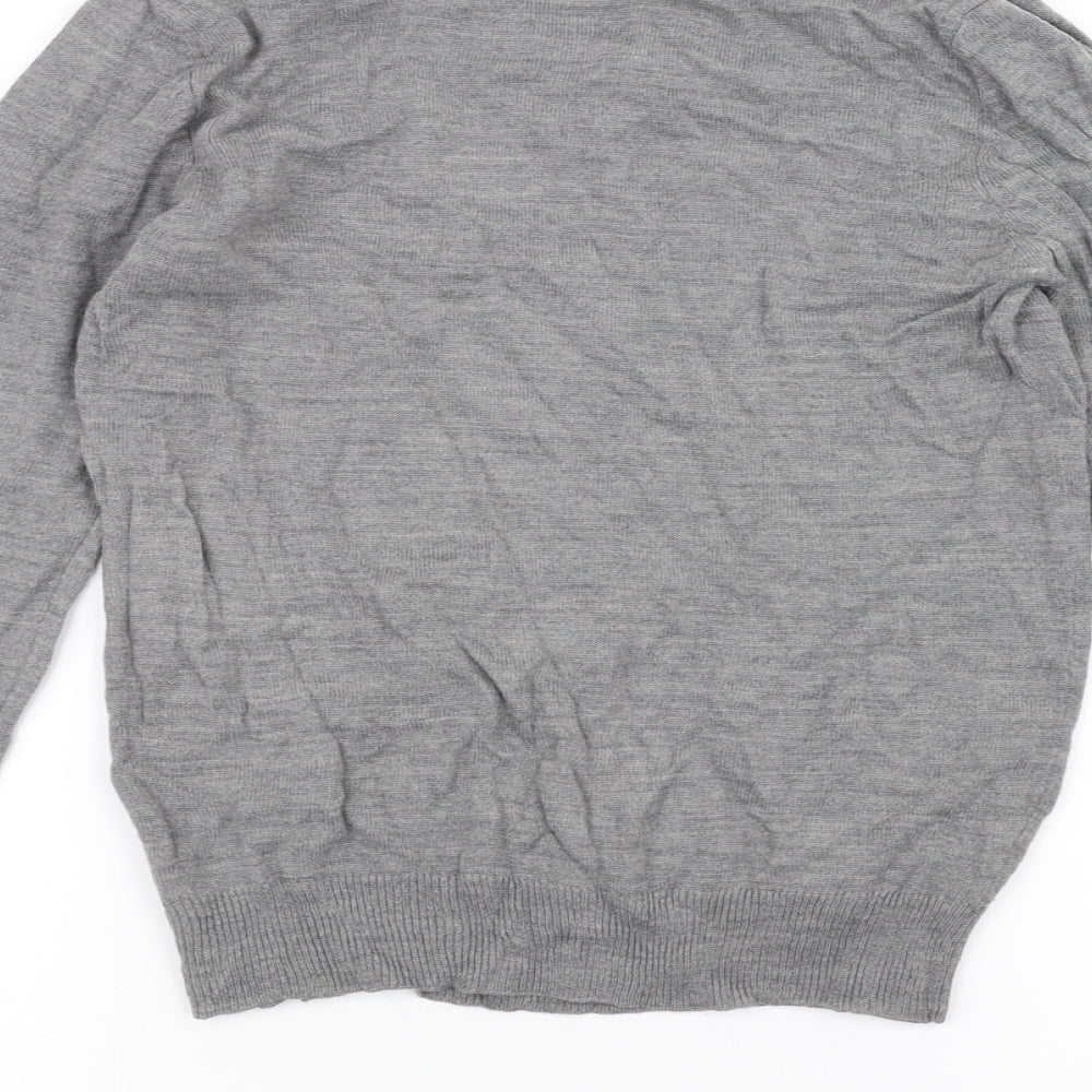 Cedarwood State Mens Grey Knit Pullover Jumper Size S