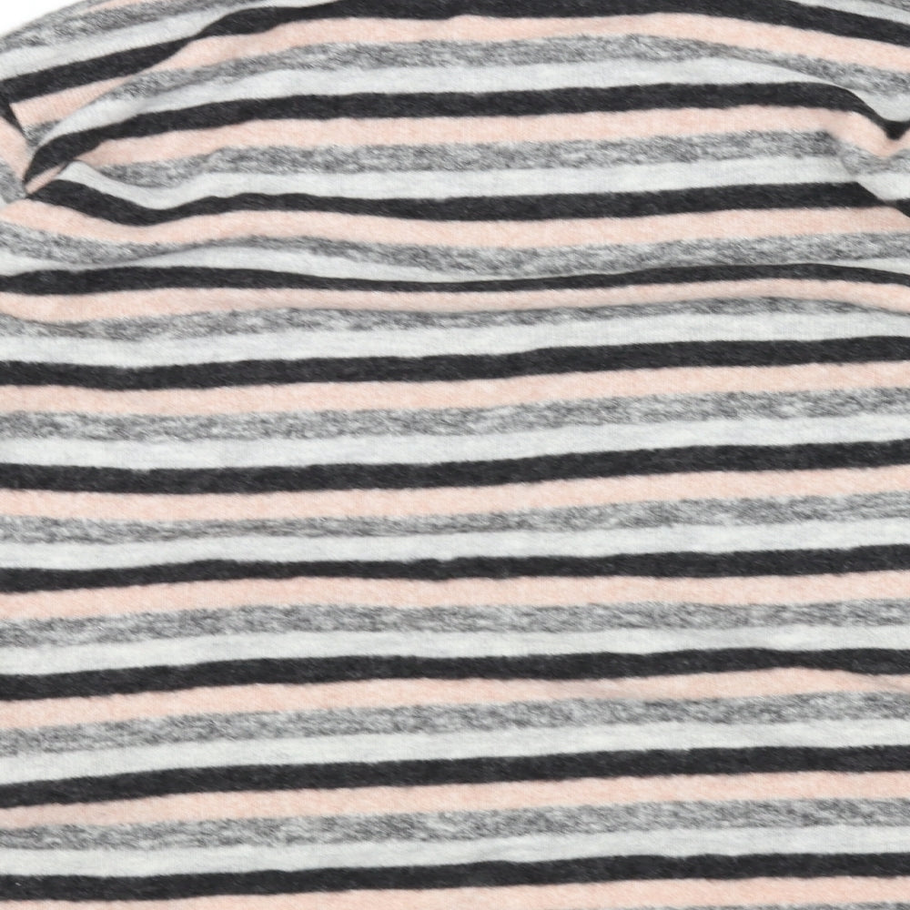 Sfera Womens Pink Striped Pullover Jumper Size M