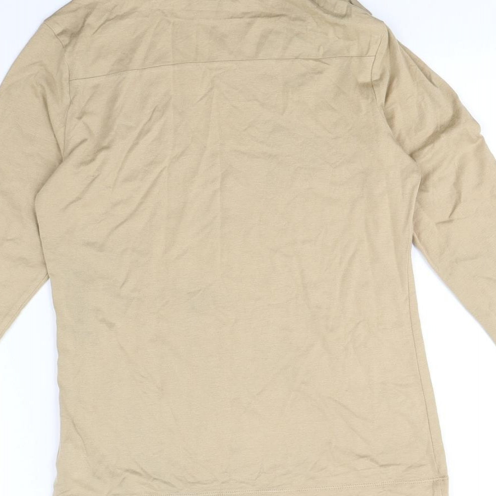 m&S Womens Beige Pullover Sweatshirt Size 8