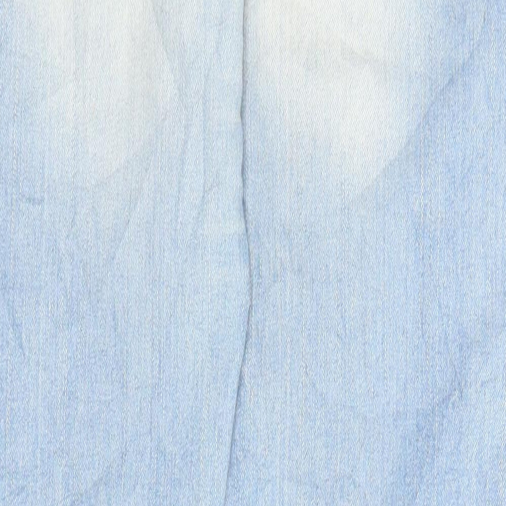 Janina Womens Blue Denim Straight Jeans Size 38 in L31 in