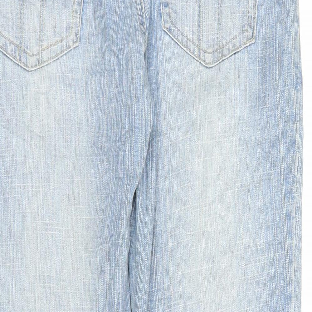XFN Womens Blue Denim Straight Jeans Size M L22.5 in