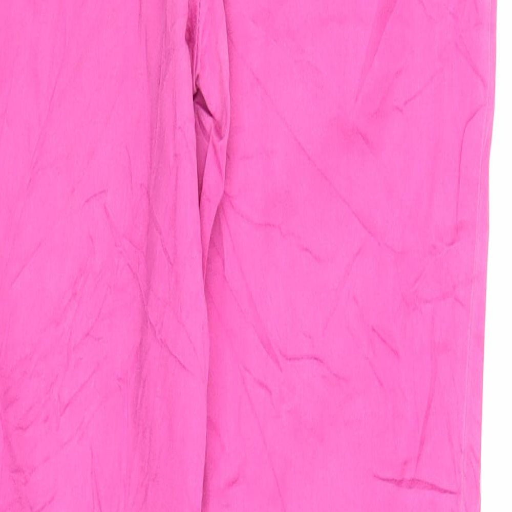 Simple Womens Pink Chino Trousers Size 8 L25 in