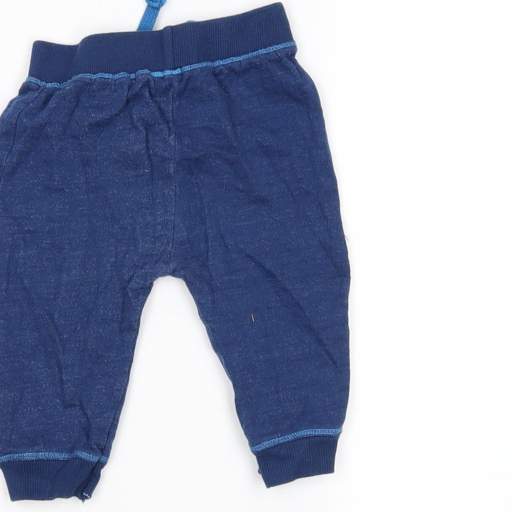 Lullaby Boys Blue Jogger Trousers Size 6-9 Months