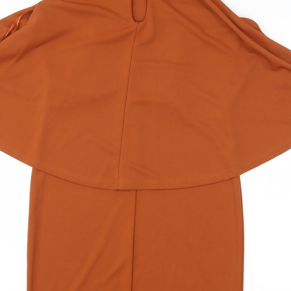 Miss Selfridge Womens Brown Bodycon Size 8