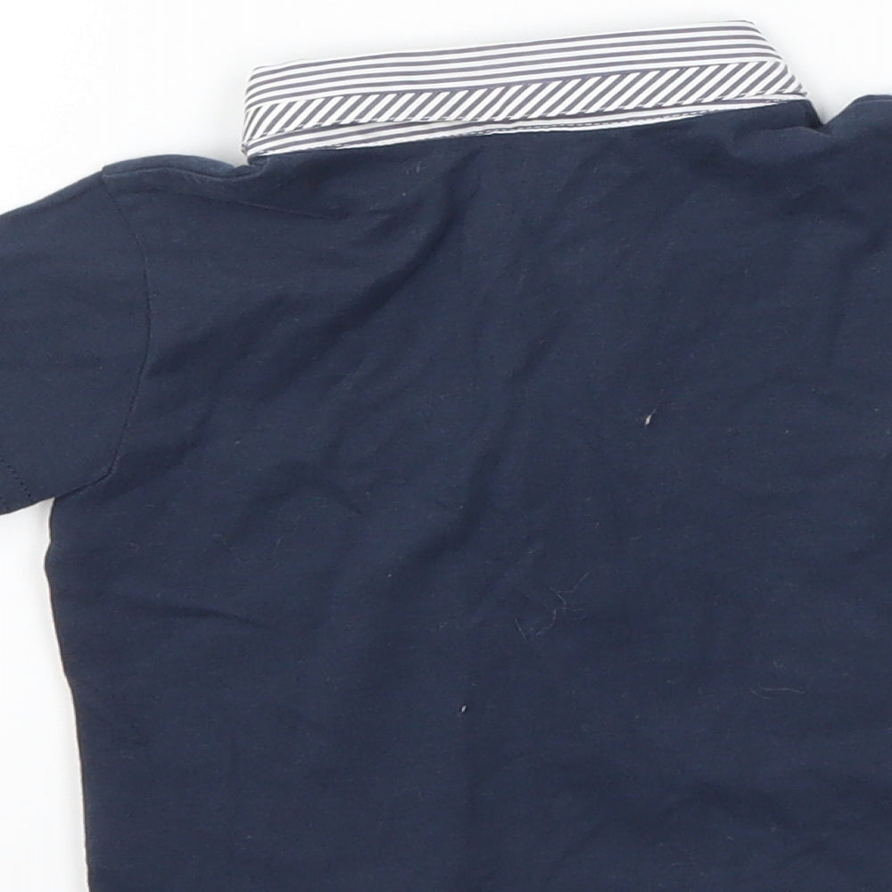 Next Boys Blue Basic Polo Size 3-6 Months