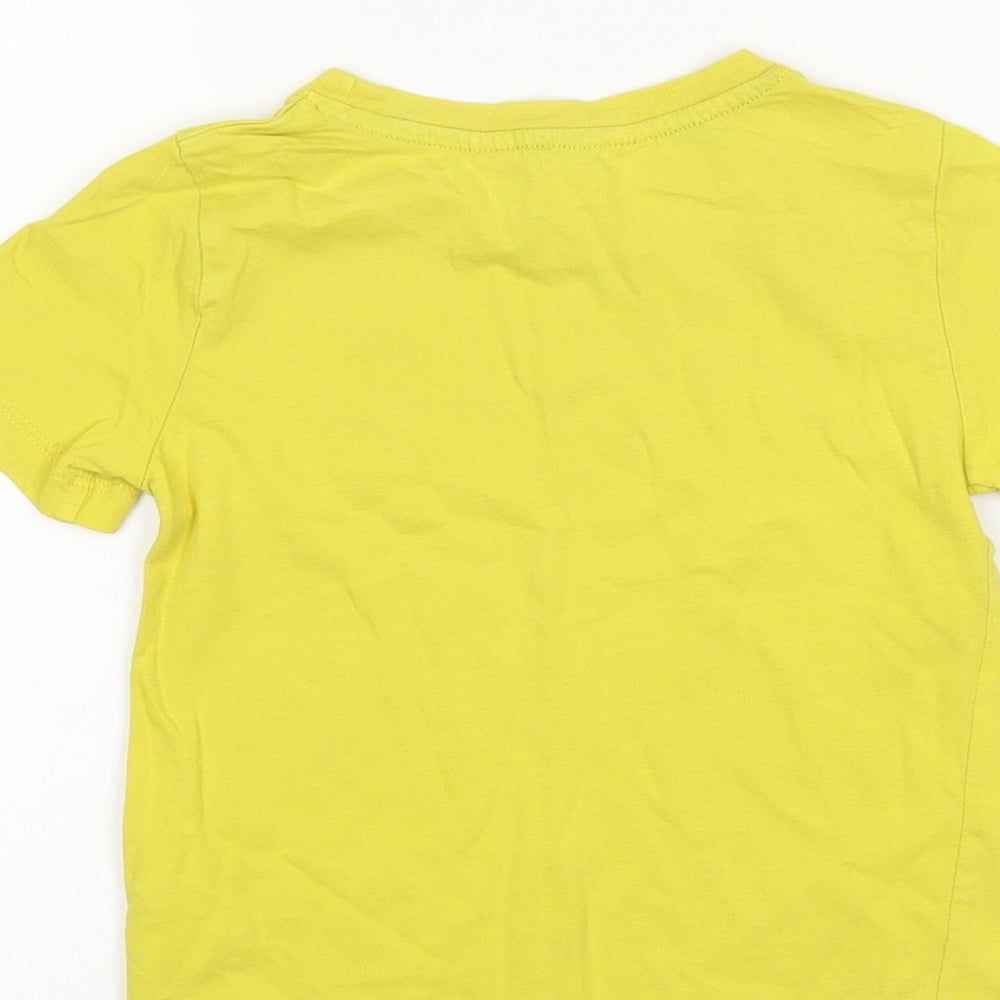 H&M Boys Yellow Basic T-Shirt Size 3-4 Years - Venice beach