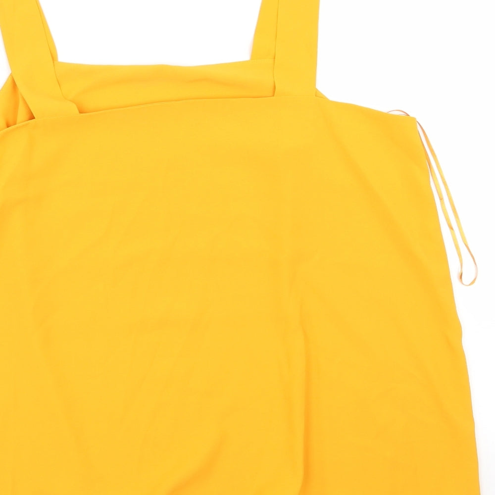 Preworn Womens Yellow Camisole Tank Size 14