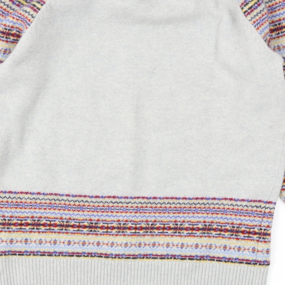 Preworn Girls Multicoloured Houndstooth Pullover Jumper Size M