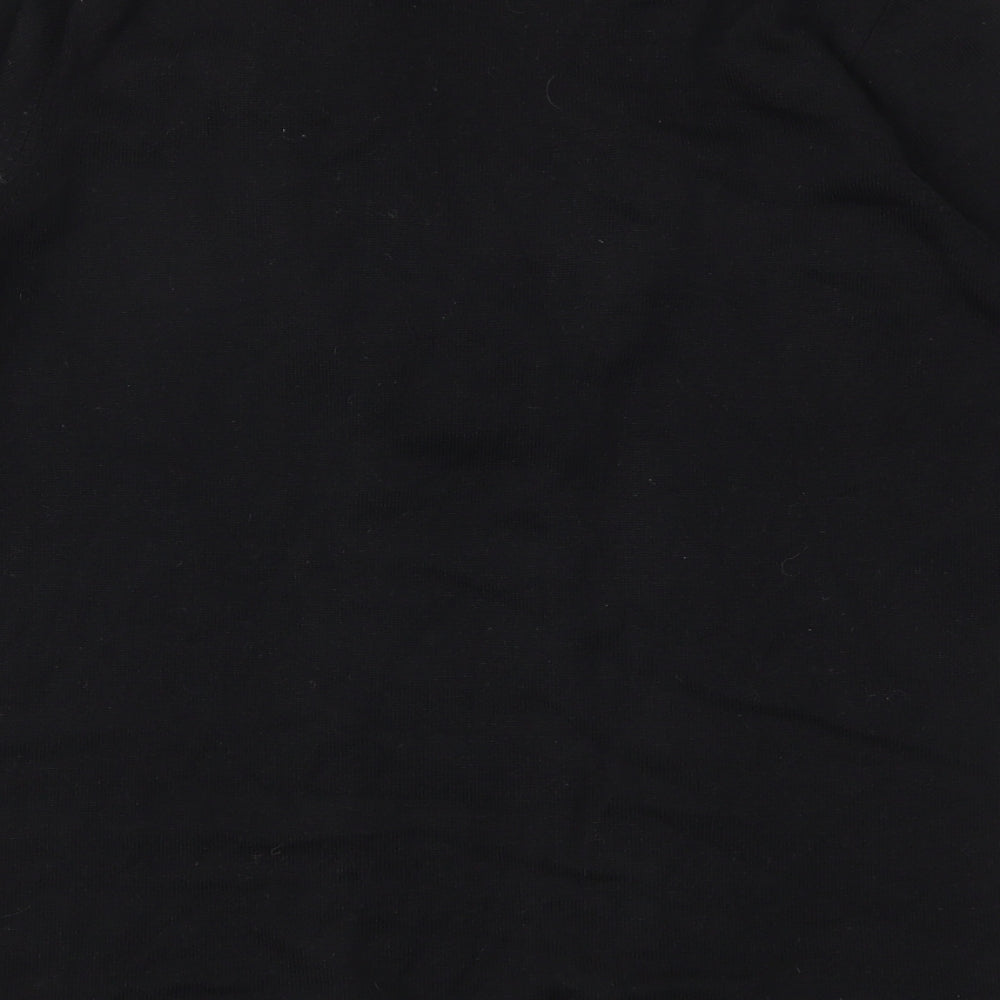 m&s Womens Black Basic T-Shirt Size 12