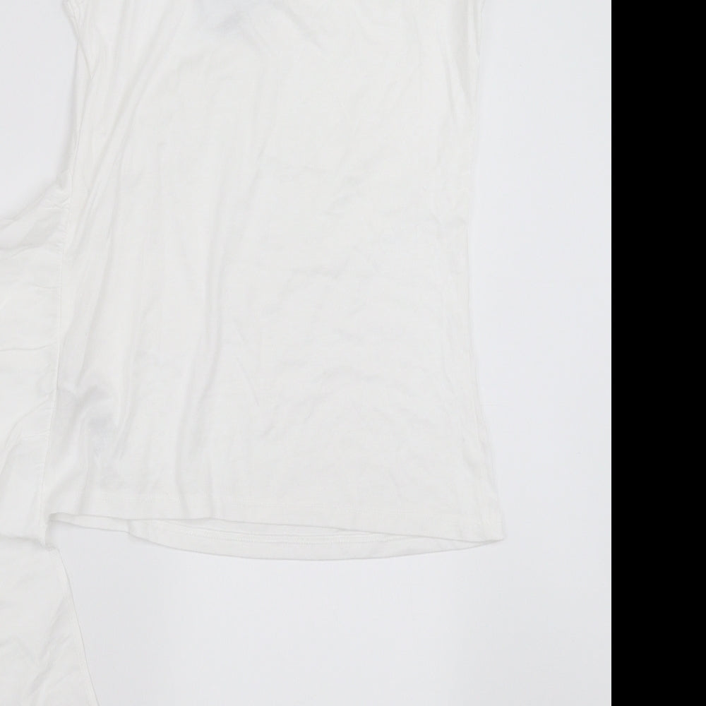 Topshop Womens White Camisole T-Shirt Size 8