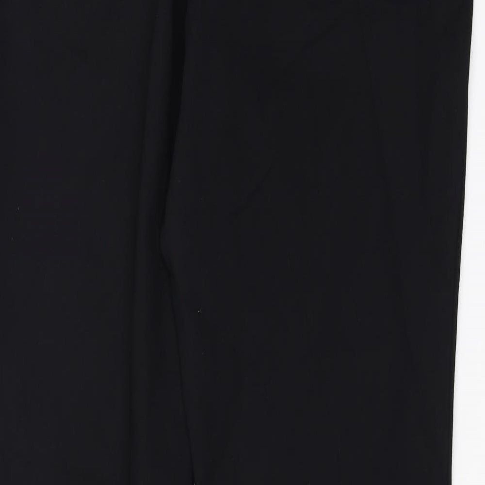 Marks and Spencer Womens Black Trousers Size 38 in L33 in - bootleg