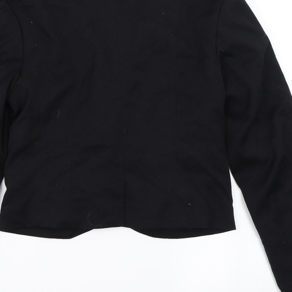 Divided Womens Black Jacket Blazer Size 8