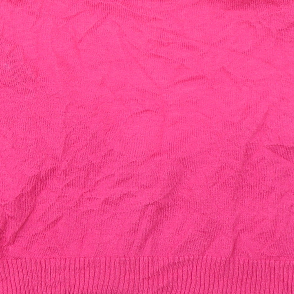 Marks & Spencer Womens Pink Cardigan Jumper Size S