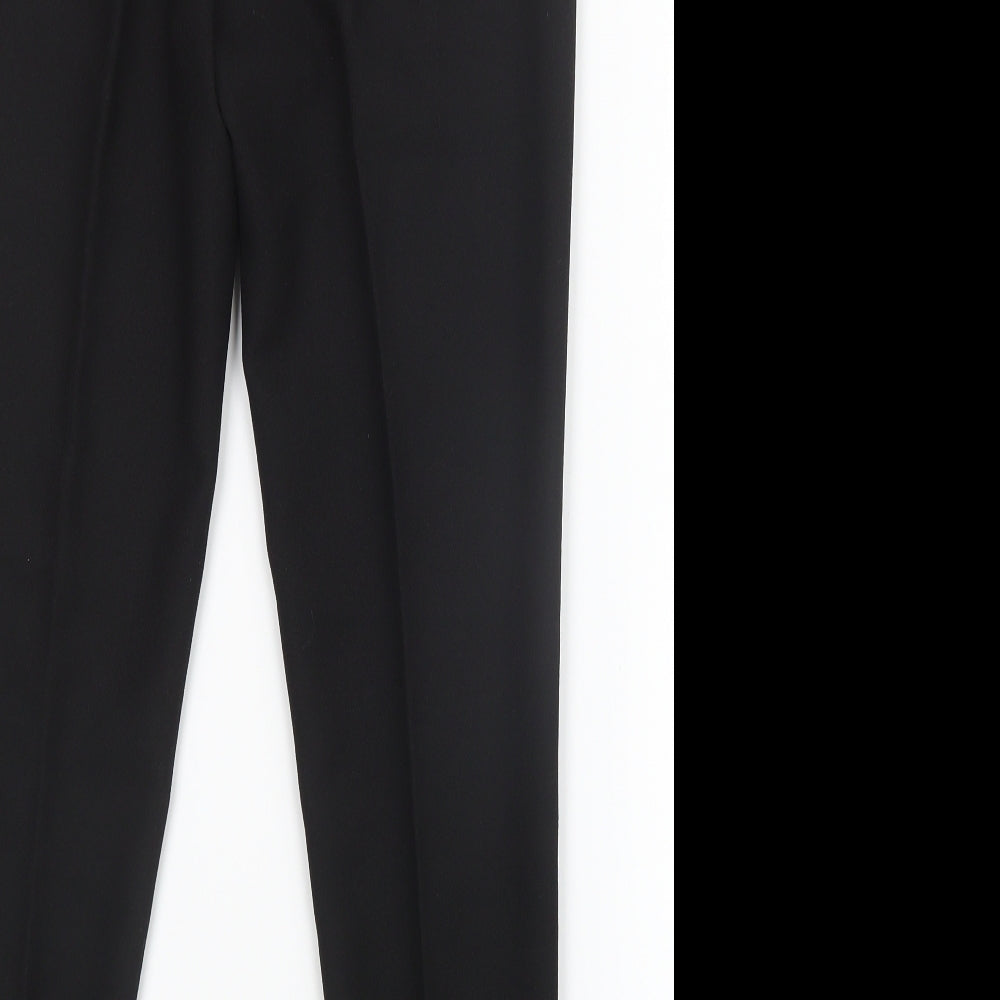Divine Womens Black Trousers Size 14 L26.5 in