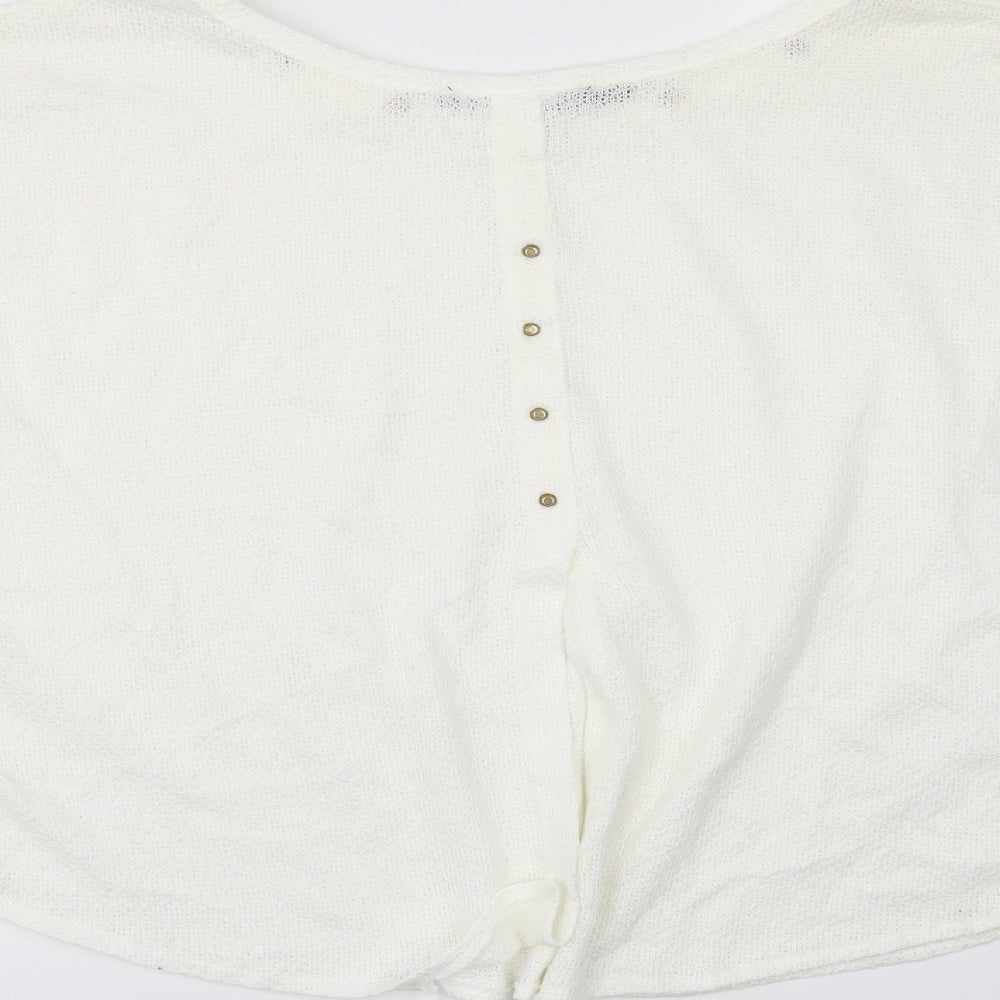 Zara Womens White Basic Blouse Size M