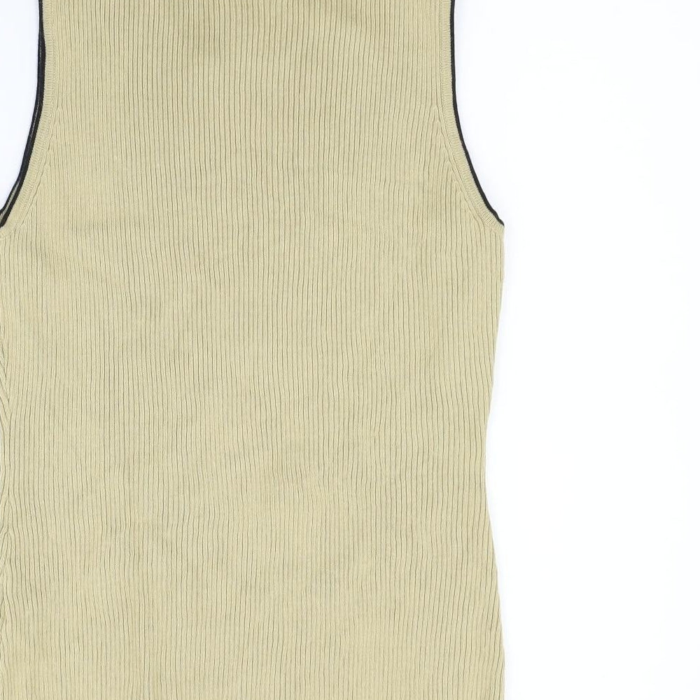 Roman Womens Beige Vest Jumper Size M