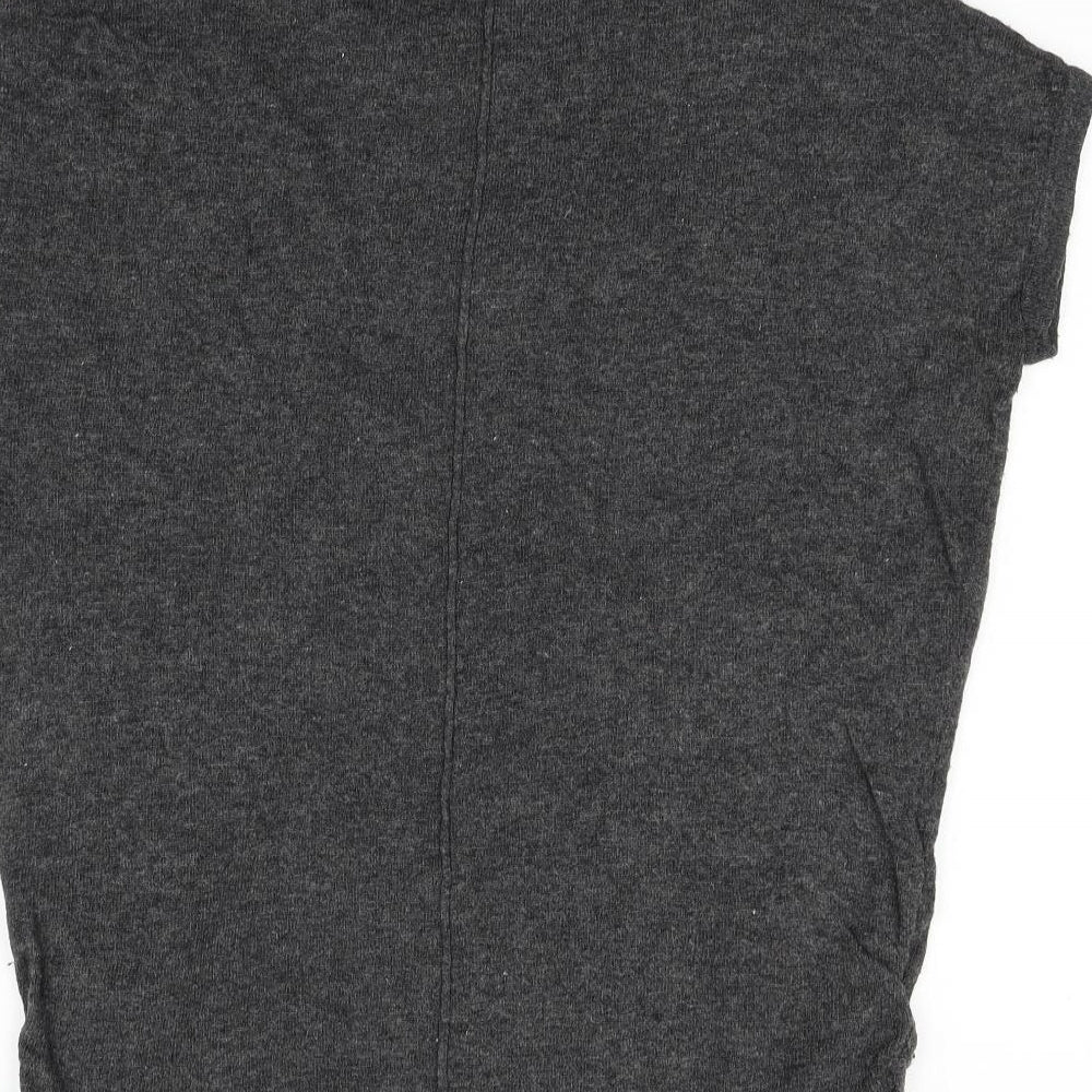 Preworn Womens Grey Vest Jumper Size M - bow