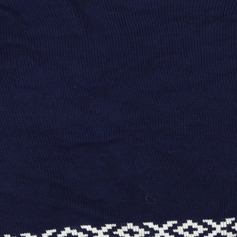 saphire Mens Blue Pullover Jumper Size L