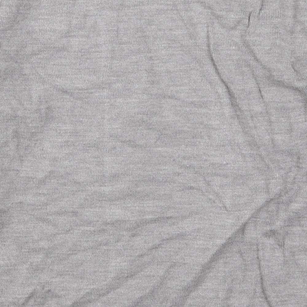 Ann Marie Womens Grey Striped Pullover Jumper Size S