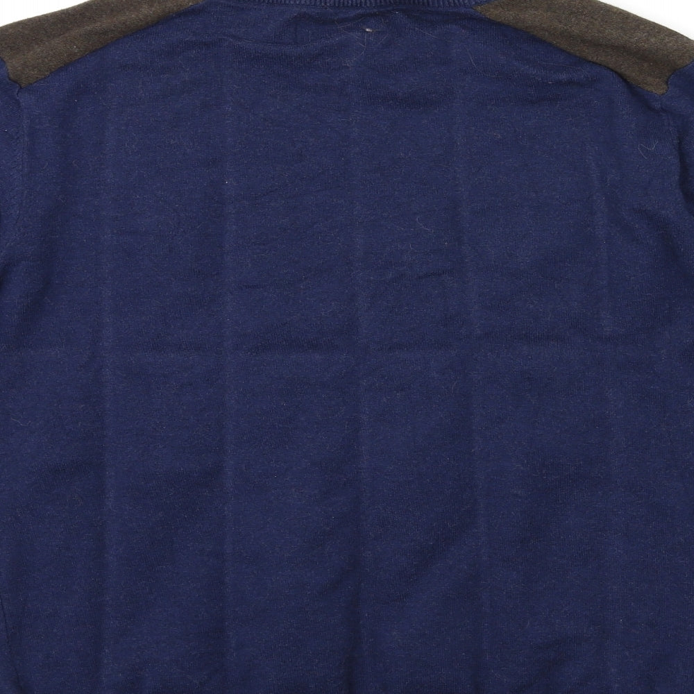 NEXT Mens Blue Knit Pullover Jumper Size S