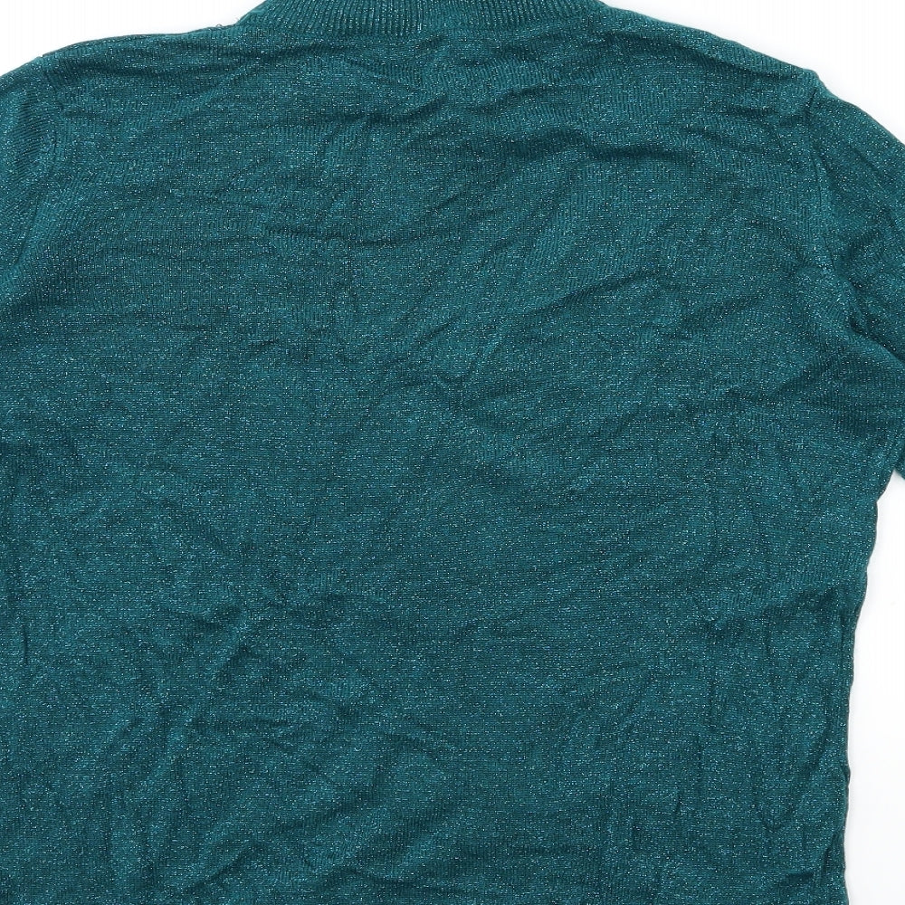 Bonmarché Womens Green Knit Pullover Jumper Size XS