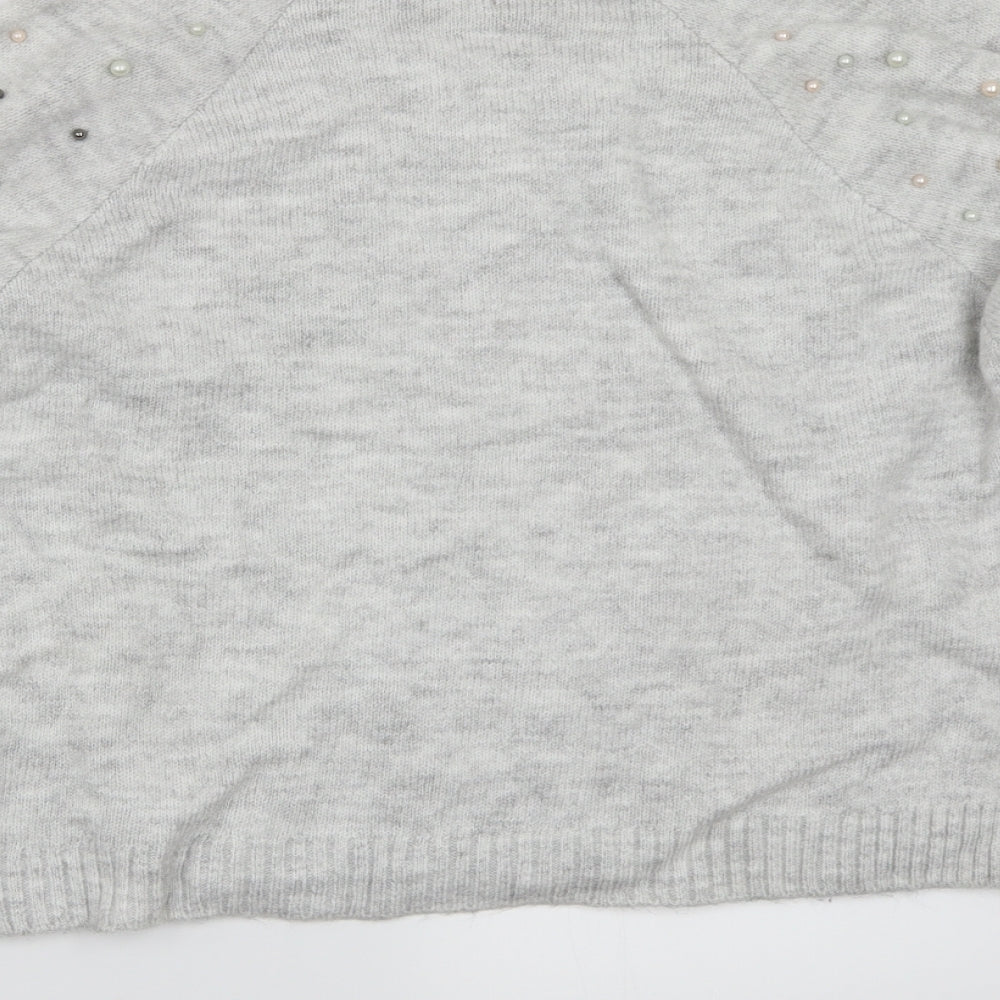 RESERVED Womens Grey Pullover Jumper Size M