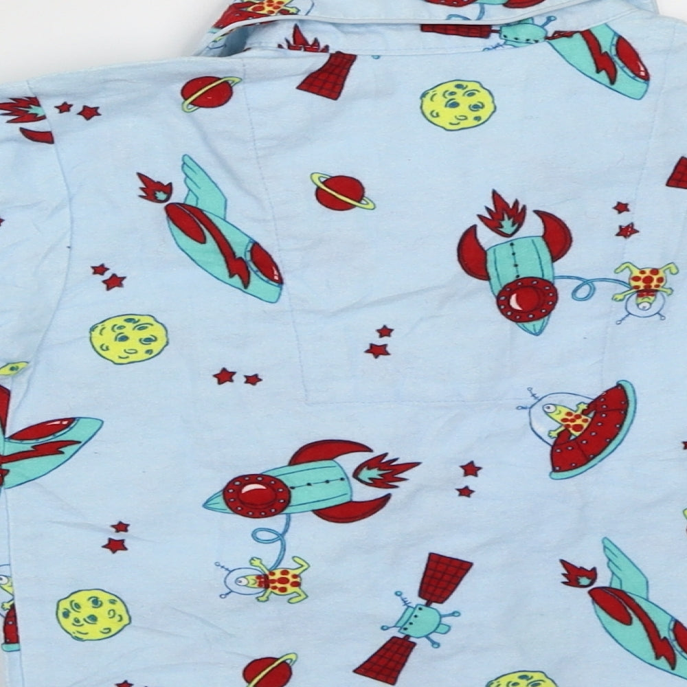 Primark Boys Blue Geometric Pyjama Top Size 2-3 Years