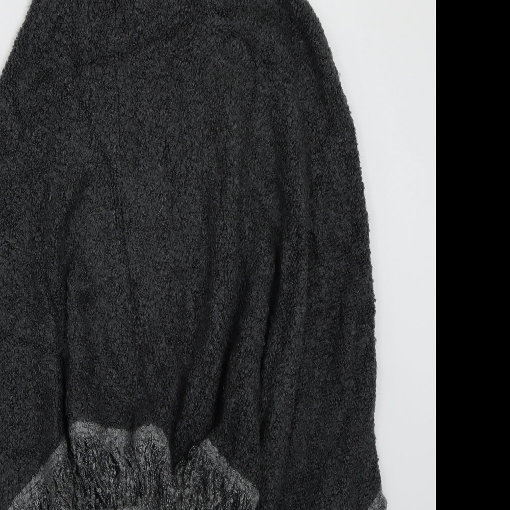 Preworn Womens Grey Jacket Poncho One Size